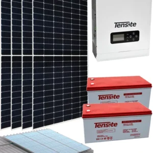 Kit Solar Aislada Caseta 3000W 10kWh/día con batería AGM